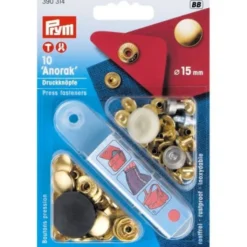 Prym - Naaivrijdrukknoop Anorak Gold - 15mm