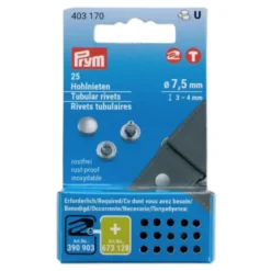 Prym Vario Creative - Holle nieten - Ø7.5mm - 3/4mm