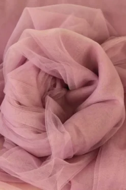 Stretch Tule Donker Oud Roze - 38