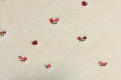 Super Soft Teddy/Borg - Flower Embroidery