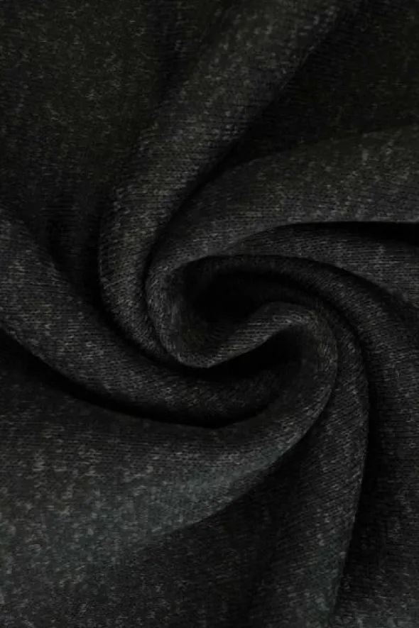 Sweat Melange - Black/Dark Grey