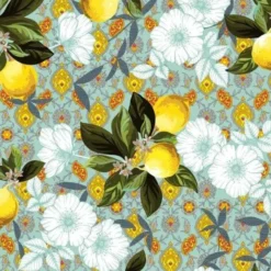 Tafelzeil - Sunny Flowers and Lemons