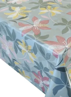 Tafelzeil - Vintage Lily on Grey