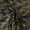 T-shirt Jersey - Blue/Petrol Art Cubes on Army Green