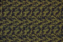 T-shirt Jersey - Blue/Petrol Art Cubes on Army Green