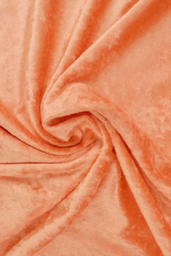 Velours De Panne - Salmon Orange - 10