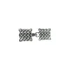 Vest-/Noorse Sluiting - Woven Square - Silver
