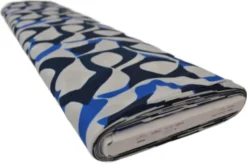 Viscose - Blue/Navy Graphic