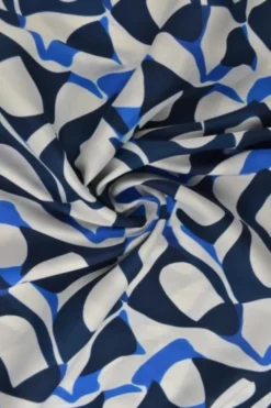 Viscose - Blue/Navy Graphic