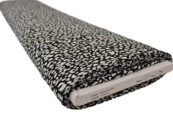 Viscose - Cheetah on Black