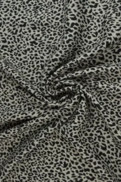 Viscose - Cheetah on Grey