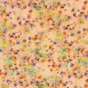 Viscose - Colorful Magical Flowers on Salmon