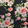 Viscose - Lovely Bouquet on Black