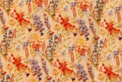 Viscose - Real Flower Flatlay on Soft Pink/Orange