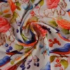 Viscose - The Birds, Berries and Roses on White