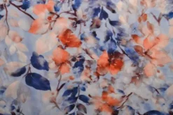 Viscose - Watercolor Flowers - Cool Spring