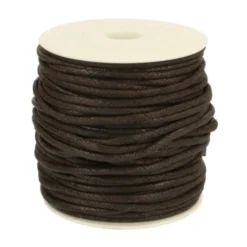 Wax Koord 4 mm - Donker Bruin