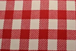 Wol - Blokruit -Rood / Wit