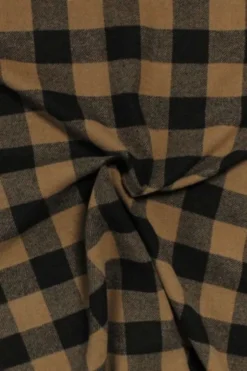 Wol - Tartan - Navy / Caramel