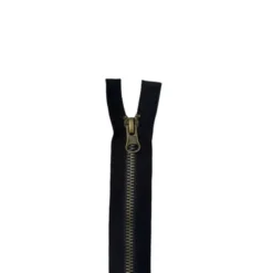 YKK Brons Rits Dubbel Deelbaar 90cm - Black/Brons