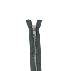 YKK Metalen Rits - Dubbel Deelbaar - Dark Grey/Silver - 85cm